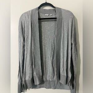 GAP Gray Striped Women's Cardigan